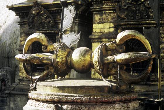 Large Dorje at Swayambhu-Nath outside Kathmandu