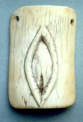 Yoni Symbol on African Ivory Amulet